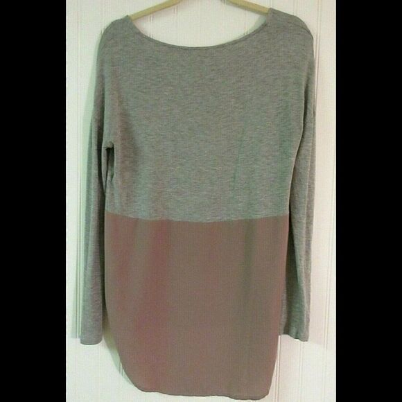 Anthropologie top by Meadow Rue gray & dusty mauve Small - Picture 2 of 3